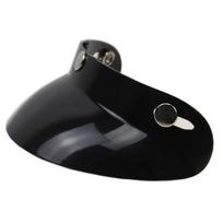 Open Face Sun Shade Visor Shield 3-Snap Motorcycle Helmet Peak Lens