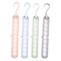 Rotating Nine-Hole Hanger Multi-Function Multi-Layer Folding Magic Hanger pilka