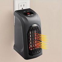 Mini elektrinis oro šildytuvas į rozetę 500W Galingas šiltas pūstuvas Kambario šildymo krosnelė Nešiojamas namų radiatorius YSXX EU juoda