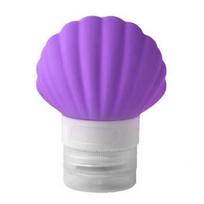 40/90ML Buteliukas Silikoninis Kosmetinis Buteliukas Šampūno Laikymo Buteliukai Minkštas Nešiojamas Conchas Flakonas Taškinis Buteliukas Kelionėms 40ml violetinė