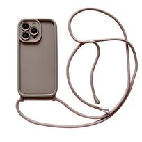 Crossbody Soft Phone Case For iPhone 16E 15 16 Pro Max 14 13 12 11 7 8 Plus X XS XR SE 2020 2022 Adjustable Lanyard Strap Cover iPhone 13 Pro ruda