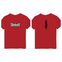 Slipknot Classic Logo & Symbol Double-Sided Red T-Shirt, Unisex Nu-Metal Fan Streetwear Tee, 100% Cotton Casual Short Sleeve Top 4XL brown