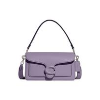 Coach Tabby 26 Flap Closure Pebble Leather Handbag Women Handbags Purple CH735-LHVHM Basic Set (Bag+Dust Bag)