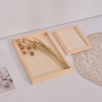 Wooden Craft Wooden Blank Clay Frame Multi Size DIY Wooden Photo Holder Creartive Party Decor Picture Frame Children's Handcraft
