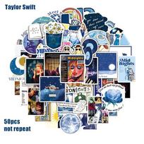 50pcs Taylor Swift Graffiti Decor Sticker Reusable Adhesive Waterproof