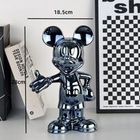 Disney Animacinis Anime Pelėdos Mikio Figūrėlė Statulėlė Derva Dengimas Pasisveikinimo Gestas Skulptūra Mikio Papuošalai kavinė namų dekoras