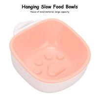 Anti-choke Hanging Dog Bowl Premium Polymer Pet Water Bowl Space-saving Pet Food Bowl  Pet Kennel rožinė