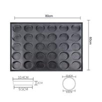 Neapsipurškianti perforuota silikoninė kepimo forma duonai Didelės formelės mėsainiams, dešrainiams, sumuštinių bandelėms 60X80CM Apvalus kepimo skardas