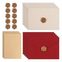35Pcs Retro Writing Set Envelopes Letter Sheet Candle Seal For Wedding Invitations Birthday Greetings 1