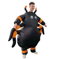 Suaugusiųjų pripučiamas voro kostiumas 150-190cm juoda