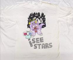 i SEE STARS Band Collection Gift for Fans S to 5XL White T-shirt L