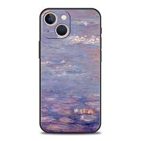 Prabangus Claude'o Monet impresionizmo tapytojo minkštas telefono dėklas, skirtas iPhone 13 15 14 12 11 Pro MAX XR X SE XS 7 8 Plus silikoniniam dėklui iPhone 12 Pro gray