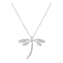 Dragonfly Pendant Necklace Women Silver Insect Choker Valentine's Day Jewelry Gift for Daily Wear Parties Accessory sidabras