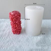 Rose Heart Love Aromatherapy Candle Mould Silicone Mold Chocolate Candy Cake Decorating Mold DIY Handmade Candle Mould white