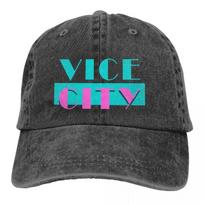 GTA Grand Theft Auto žaidimo daugiaspalvė kepurė su snapeliu vyriška moteriška kaubojiška kepuraitė Vice City beisbolo kepurės individualizuojamas snapelis apsauginės kepurės Adjustable žalia