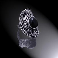 Black Onyx Handmade 925 Sterling Silver Jewelry Ring Size 10.75 M3B63