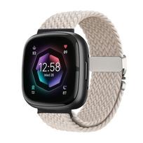 Fitbit Versa 4 3 Sense 2 apyrankės priedai pakeitimo sportinis nailoninis kilpelis Apyrankė correa Fitbit Versa4 Parachutinis pintas dirželis For Fitbit Versa 4