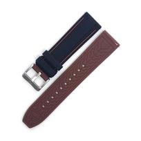 20mm 22mm 24mm Silicone Rubber Strap For Ticwatch Pro 5 Watch Band For Ticwatch Pro 3 Ultra GPS LTE/GTX/GTH 2/E3 Wristband 20mm juoda ruda spalva