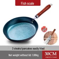 Qiwei Handmade Non-Stick Iron Frying Pan