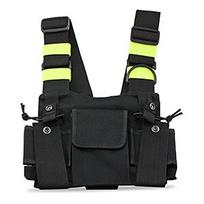 Fluorescent Tactical Chest Pack for Walkie-Talkies and Handheld Radios N