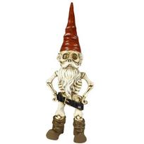 Exclusive Hand-painted Skeleton Gnome Statue For Elegant Garden And Home Display Men