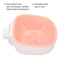 Anti-choke Hanging Dog Bowl Hanging Crate Feeder Space-saving Pet Water Bowl  Crate Use rožinė