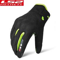 LS2 CE Approval Motorcycle Gloves Men Women Summer Riding Gloves Breathable Moto MTB Dirt Bike Mesh Gloves for Cycling Bicycle S žalia