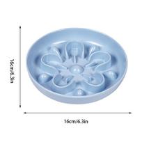 Slow Eating Cat Bowl Non-Slip Anti-Choking Kitten Slow Feeder For Wet Food For Small Medium Large Puppy Kitten Indoor Home mėlyna