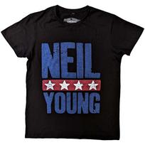 Neil Young T-Shirt: Stars Logo OFFICIAL NEW XXL