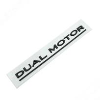 PJVI4 3D Raised DUAL MOTOR Underlined Letters Emblem for Tesla Model 3 Y X S Car Styling High Performance Trunk Badge Sticker matinė juoda spalva