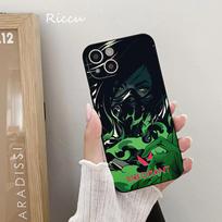 FOR IPhone Valorant žaidimo telefono dėklas FOR IPhone 14 11 12 Pro 8 7 Plus X 14 Pro MAX 12 MINI XR XS 13 Dangteliai žvejyba Silikoninis iphone 14 black