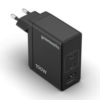 Kroviklis Greenworks AP100EAA2; 100 W; 2xUSB-C; 1xUSB-A