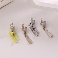 4vnt senos siuvimo mašinos užtrauktuko prispaudimo pėdų rinkinys (Geležinė pėdelė, plastikinė pėdelė, kairioji skylė ir dešinė skylė viena pusė) 4Pcs