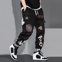 Hiphopo mados kelnės Streetwear kelnės High Street sportiniai kelnės Vyriški pavasariniai ilgos kelnės Stilingi drabužiai XXXL chaki