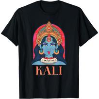 Kali Goddess Indian Deity, India Hindu Yoga T-Shirt S juoda