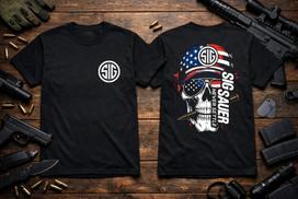 Sig Sauer JAV Kaukolės Kulka - Marškinėliai Sunkūs S M L XL 2XL 3XL 4XL 5XL L