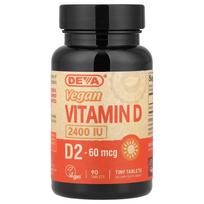 Deva Vegan Vitamin D D2 60mcg (2400IU) 90 Tablets