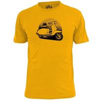 Mens Scooter With Helmet T shirt Vespa Mod Weller S