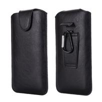 Universalus traukiamas odinis diržo dėklas iPhone 16 17 15 14 13 12 11 Pro 7 8 Plus XR XS Max dėklui Mobiliojo telefono juosmens dėklas 6.5 inches (17 × 10 cm) ruda