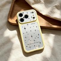 ins Grey Starlight Suitable for 15/17pm Apple 16Pro Silicone Protective Case 17max Imitation Glass iPhone17 apple 13