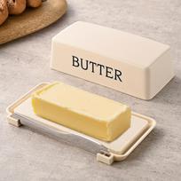 Butter Dish with Knife - Food-Grade Easy-Clean Countertop Butter & Slicer  Restaurant Use Novelty Design Butter Keeper balta
