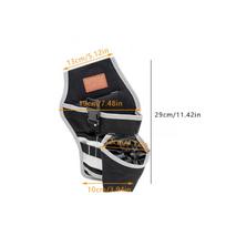 Oxford Cloth Electrician Tool Bag Portable Design Storage Capacity Portable Tool Bag Multifunctional Waist Worn Waist Bag