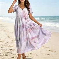 Maxi Dresses for Women Boho Maxi Dress Womens Maxi Dress Maxi Dress With Sleeves Summer Maxi Dresses for Women XL violetinė