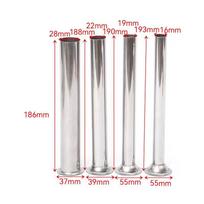 Stainless Steel Manual Sausage Stuffer Set - 4 Pieces for Commercial Use
