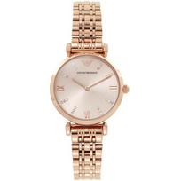 Emporio Armani AR11059 Moteriškas laikrodis T-Bar Gianni Rožinio aukso 32mm ryškiai rožinė