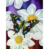 Butterfly DIY 5D Diamond Painting Full Round Drill Diamond Embroidery Mosaic Cross Stitch Kits Rhinestone Home Decor Full Round 20x30CM pink