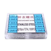 1000pcs Stainless Steel Screws 1.6-5.5mm Fr Micro Eyeglass Watch Repair Tool Kit