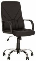 Darbo kėdė Nowy Styl Manager Tilt CHR68, 68 x 68 x 108 - 118 cm, juoda sp.