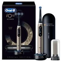 Elektrinis dantų šepetėlis Oral-B Lunar iO10, aukso sp./juoda sp.