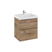 Vonios spintelė po praustuvu Elita Look 60 2DR, ąžuolo medienos imitacija sp., 44.9 cm x 60 cm x 63.5 cm